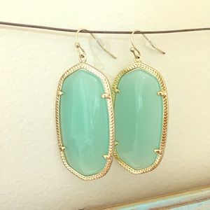 Kendra Scott Danielle Earrings Mint with Gold